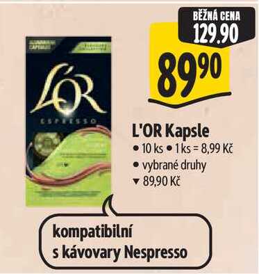 L'OR Kapsle, 10 ks 