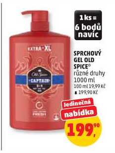 OLD SPICE sprchový gel různé druhy, 1000 ml
