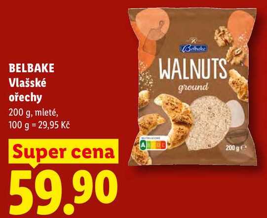 BELBAKE Vlašské ořechy, 200 g, mleté