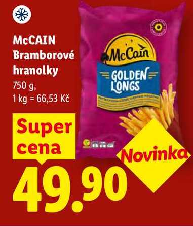 MCCAIN Bramborové hranolky, 750 g