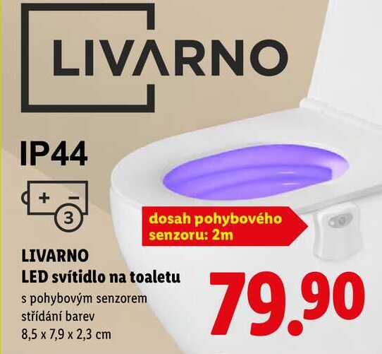 LIVARNO LED svítidlo na toaletu