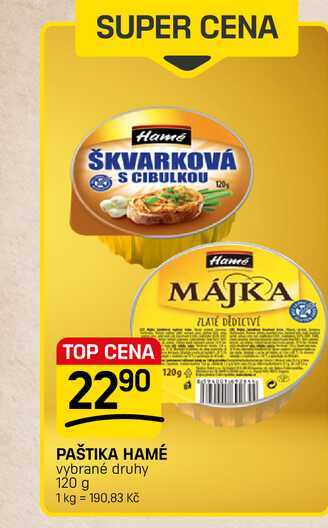 PAŠTIKA HAMÉ vybrané druhy 120 g