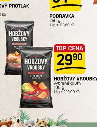 HOBŽOVY VROUBKY vybrané druhy 100 g