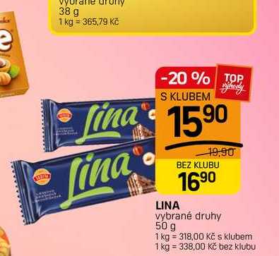 LINA vybrané druhy 50 g