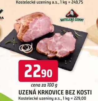 UZENÁ KRKOVICE BEZ KOSTI 100g
