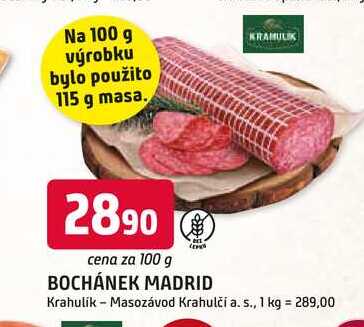 BOCHÁNEK MADRID 100g