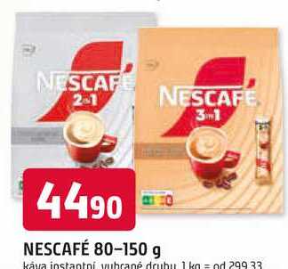 NESCAFÉ 80-150 g káva instantní