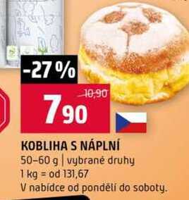 KOBLIHA S NÁPLNÍ 50-60 g vybrané druhy