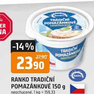 RANKO TRADIČNÍ POMAZÁNKOVÉ 150 g