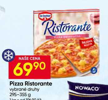 Dr. Oetker Pizza Ristorante, vybrané druhy 355g
