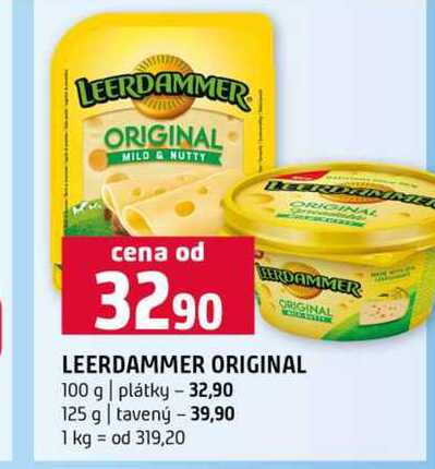 LEERDAMMER ORIGINAL 100 g plátky 125 g tavený