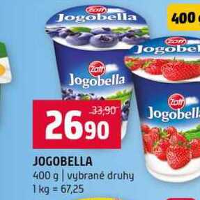 JOGOBELLA 400 g vybrané druhy 