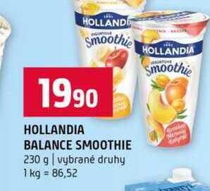 HOLLANDIA BALANCE SMOOTHIE 230 g vybrané druhy