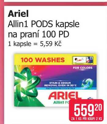 Ariel Allin1 PODS kapsle na praní 100 PD