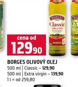 BORGES OLIVOVÝ OLEJ 500 ml Classic 500 ml Extra virgin 
