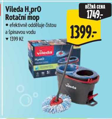 Vileda H₂pro Rotační mop