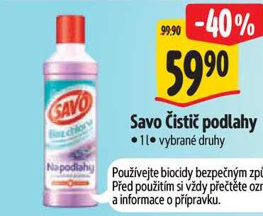 Savo Čistič podlahy, 1 l