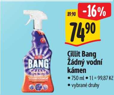 Cillit Bang Žádný vodní kámen, 750 ml
