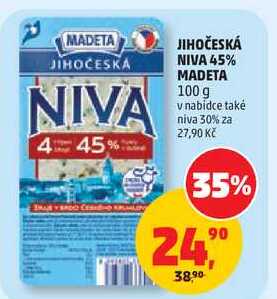 JIHOČESKÁ NIVA 45% MADETA, 100 g