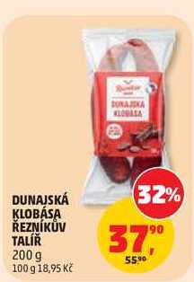 DUNAJSKÁ KLOBÁSA ŘEZNÍKŮV TALÍŘ, 200 g