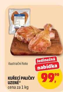 KUŘECÍ PALIČKY UZENÉ, 1 kg