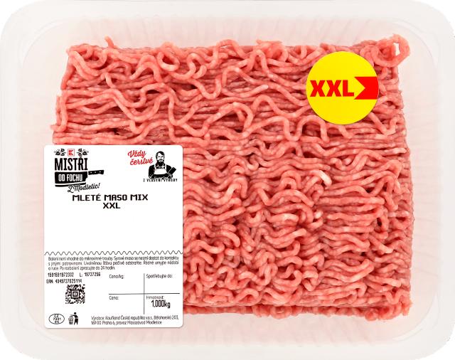 K-Mistři od fochu Mleté maso mix XXL vepřové, hovězí