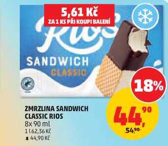 ZMRZLINA SANDWICH CLASSIC RIOS, 8x 90 ml