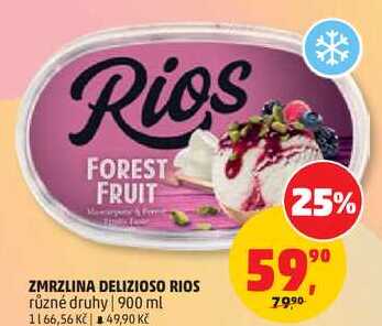 ZMRZLINA DELIZIOSO RIOS různé druhy, 900 ml 