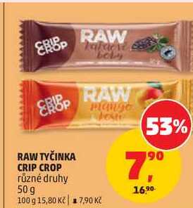 RAW TYČINKA CRIP CROP různé druhy, 50 g 