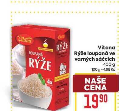 Vitana Rýže loupaná ve varných sáčcích 400 g