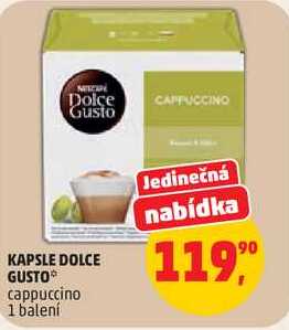 KAPSLE DOLCE GUSTO cappuccino, 1 balení