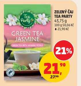 ZELENÝ ČAJ TEA PARTY, 43,75 g