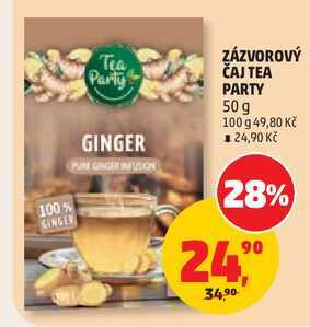 ZÁZVOROVÝ ČAJ TEA PARTY, 50 g