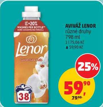 AVIVÁŽ LENOR různé druhy, 798 ml