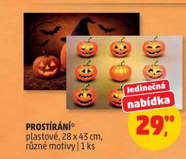 PROSTÍRÁNÍ plastové, 28 x 43 cm, různé motivy, 1 ks