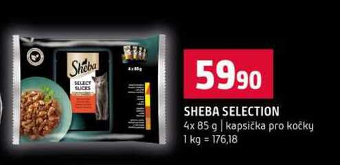 SHEBA SELECTION 4x 85 g kapsička pro kočky 