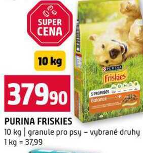 PURINA FRISKIES 10 kg granule pro psy vybrané druhy