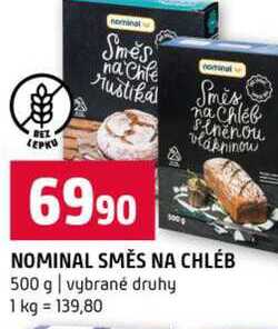 NOMINAL SMĚS NA CHLÉB 500 g vybrané druhy