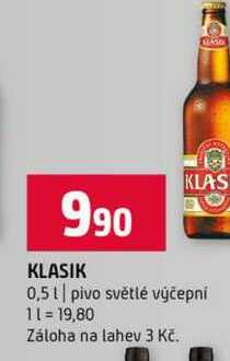 KLASIK 0,5l pivo světlé výčepni 
