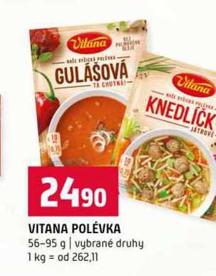 VITANA POLÉVKA 56-95 g vybrané druhy