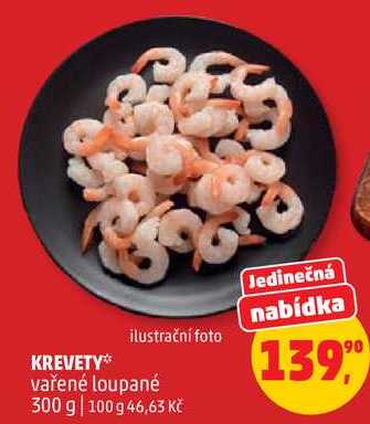 KREVETY vařené loupané, 300 g