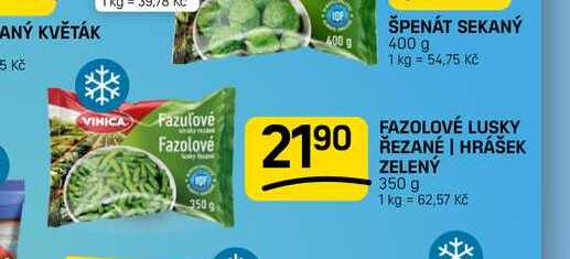 FAZOLOVÉ LUSKY ŘEZANÉ | HRÁŠEK ZELENÝ 350 g