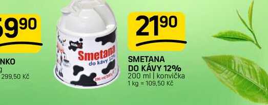 SMETANA DO KÁVY 12% 200 ml | konvička