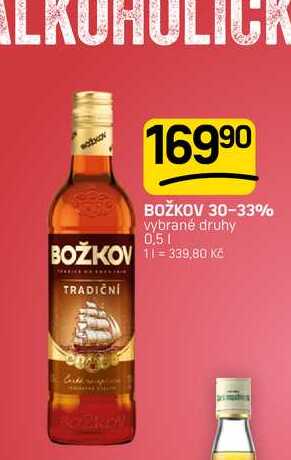 BOŽKOV 30-33% vybrané druhy 0,5l