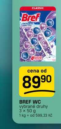 BREF WC vybrané druhy 3 x 50 g