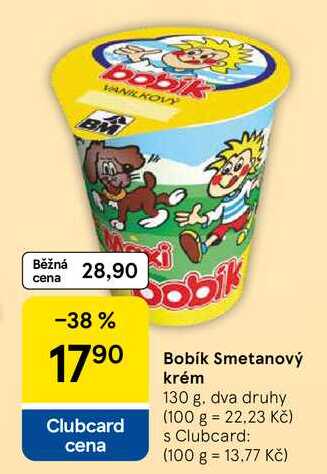 Bobík Smetanový krém, 130 g