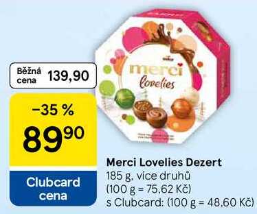 Merci Lovelies Dezert, 185 g, více druhů
