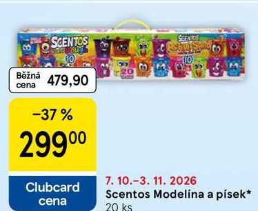 Scentos Modelína a písek, 20 ks
