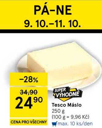 Tesco Máslo, 250 g