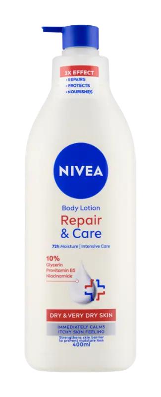 NIVEA Regenerační tělové mléko Repair & Care, 400 ml